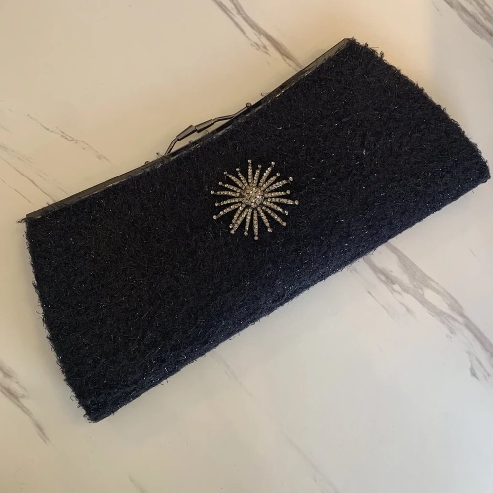 Liz Soto Clutch With Shoulder Chain/ Removable Pin